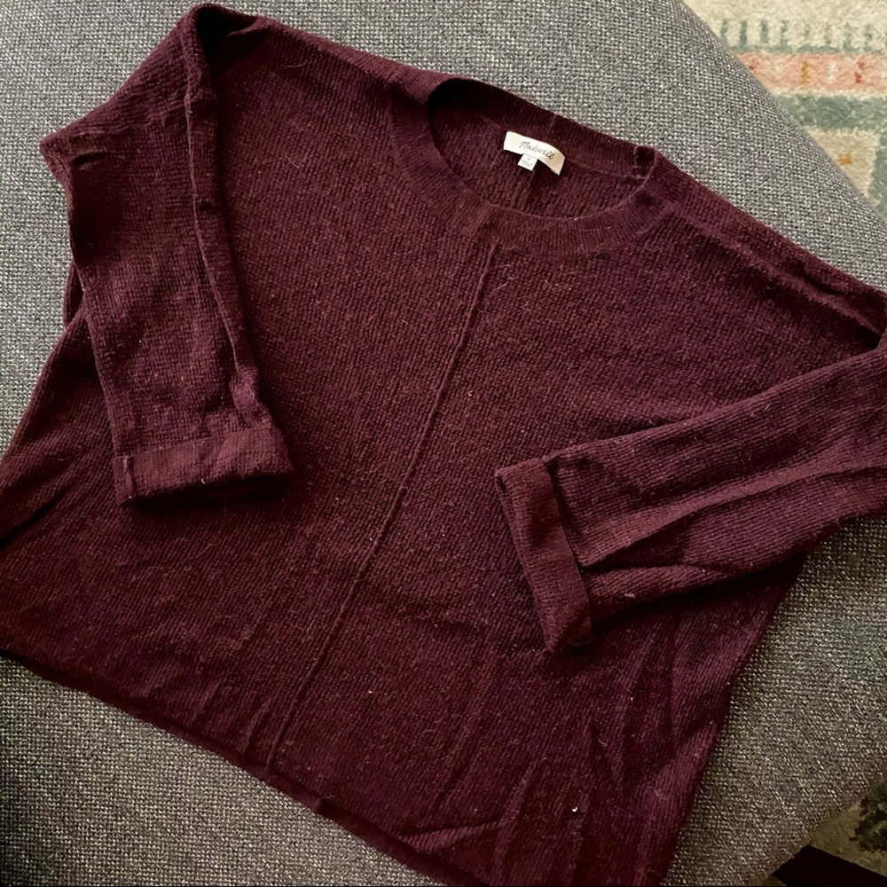 Madewell sweater in maroon